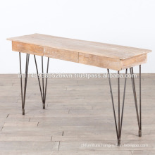 Industrial Mango wood metal legs Console table